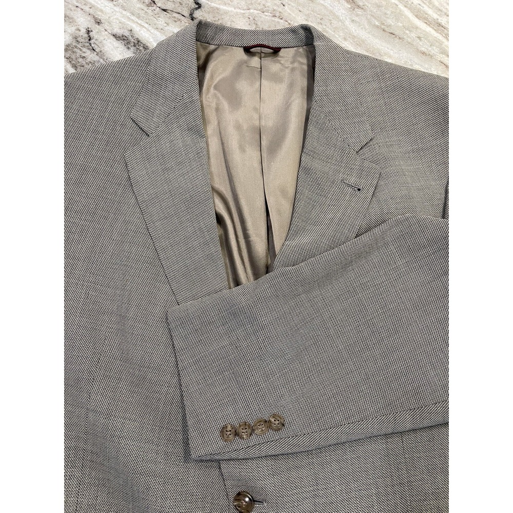 Hart Schaffner Marx‎ 46 LONG 100% Wool Tweed Sport Coat Jacket